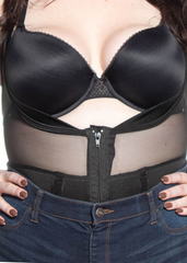Black Zipper Tank Corset Holster