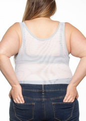 Silver Zipper Tank-Style Corset Holster