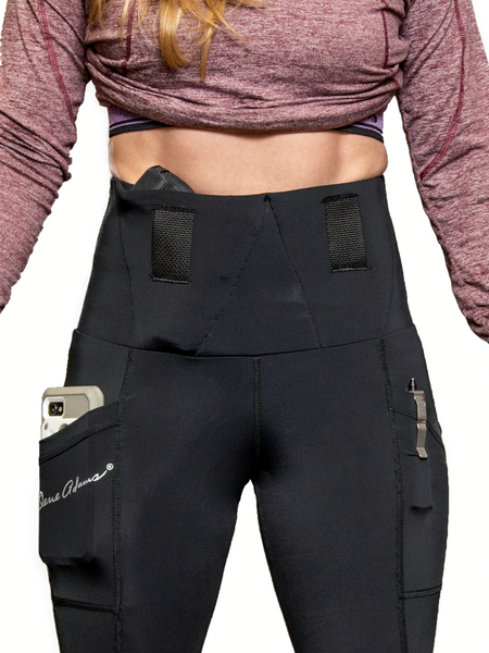 Concealed Carry Leggings With Pockets - Black