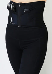 Petite Black Zipper LITE Concealed Carry Corset Holster