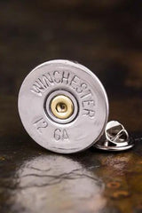 12 Gauge Shotgun Shell Tie Tac Hat Pin, Bullet Tie Tack