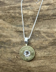 30-06 Sterling Silver Bullet Head Necklace
