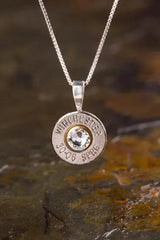 30-06 Sterling Silver Bullet Head Necklace