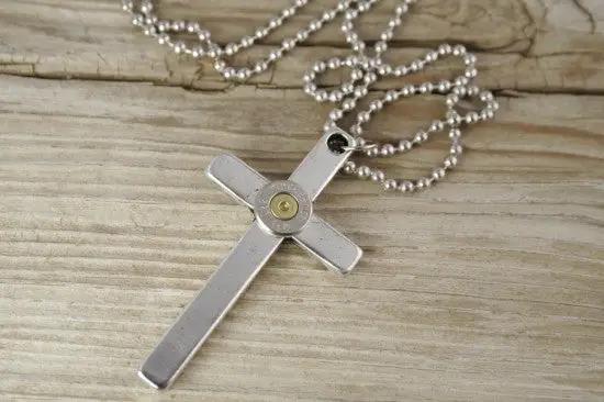 Bullet Cross Necklace for Men