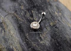 Bullet Belly Ring, 9mm, 40 Cal, 38 Sp. 357 Mag, NON-DANGLE