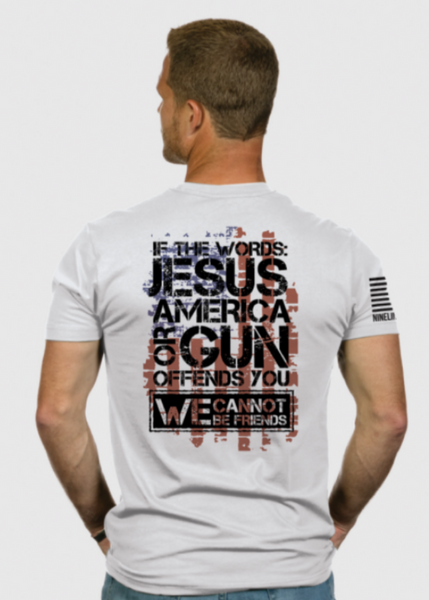 "God & Country" Men's T-Shirt- White
