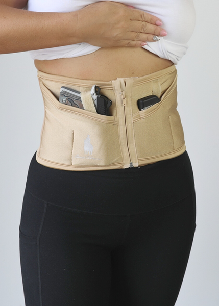 Petite Nude Zipper LITE Concealed Carry Corset Holster