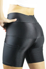 Black Body Shaping Thigh Holster Concealed Carry Shorts